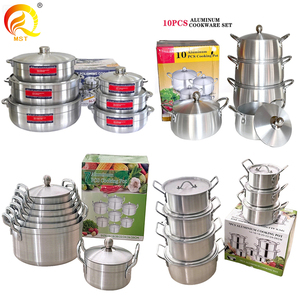 Juego de ollas de <span class=keywords><strong>aluminio</strong></span> Meisite al por mayor, 12 piezas, utensilios de cocina, ollas para sopa, juego de panelas, cacerolas - Product Image 6