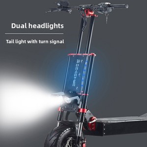 Potente Scooter Eléctrico de Doble Motor de 5600W para Adultos, 60V, Alta Velocidad 85km/h, Plegable, Batería de Litio de 30AH, Aluminio - Product Image 2