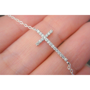 Collier minimaliste en argent sterling 925 pour femme, croix, bijoux, Amazon, <span class=keywords><strong>2022</strong></span> - Product Image 3