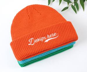 Gorros de Punto Acrílicos Rojos de Invierno de Alta Calidad con Parche de Logotipo Personalizado de Diseñador al por Mayor, Estilo Camuflaje y Personajes, para Playa - Product Image 6