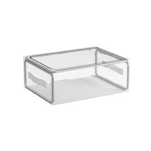 Boîte de rangement transparente pliable pour chaussures, style tiroir rectangulaire, pour baskets, bottes, talons hauts, organisateur sous le lit de la chambre - Product Image 1