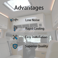 Climatiseur de stationnement électrique pour camion KAlDA 24V 9600 BTU 20 ㎡   Flux d'air optimisé pour la climatisation de la cabine de couchage, fonctionnement fluide