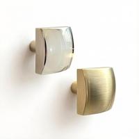 Bouton carré minimaliste en alliage de zinc de haute qualité à trou unique pour cuisine, armoire, commode, usage commercial - Durable et facile à installer