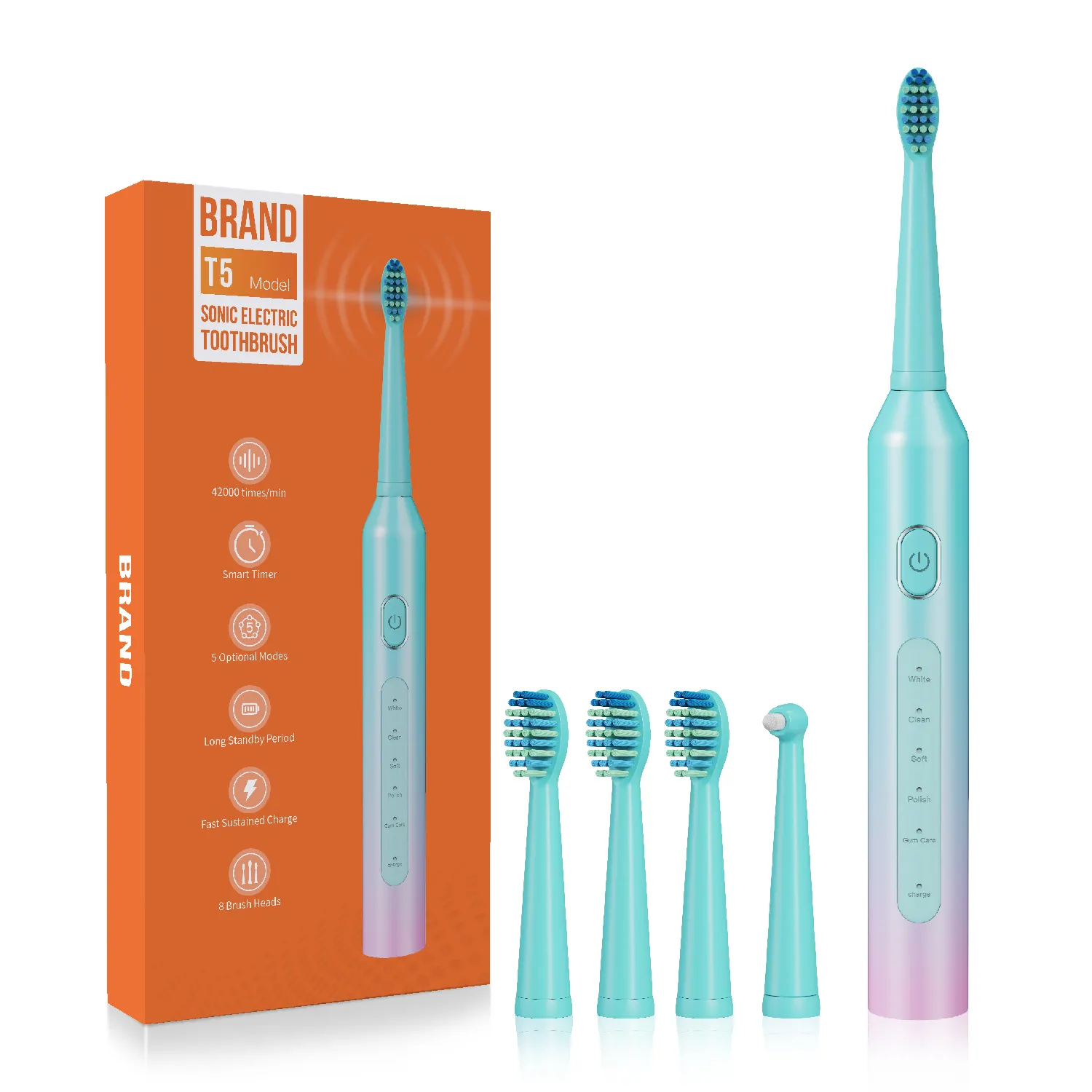 منتج جديد من Eisler T5 للبيع بالجملة ، منتج جديد ، فرشاة أسنان كهربائية
