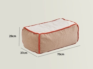 Fauteuil pouf individuel avec housse en peluche douce, siège confortable pour salon et chambre, design ergonomique, léger - Product Image 6