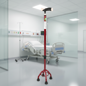 Bastón Retráctil de Cuatro Patas de Aleación de Aluminio <span class=keywords><strong>RUFU</strong></span> RF1403A para Personas Mayores y Discapacitadas, Bastón de Aluminio - Product Image 3