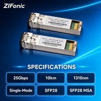 Transceiver SFP28 LR 25G 1310nm 10km Monomode Duplex LC DDM Module de liaison Ethernet 25G pour centre de données et interconnexion de campus