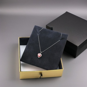 Caja de Cartón Ecológica para Regalo, con Forro de Esponja Negra, para Joyería Rígida de Lujo, Personalizada Crown Win - Product Image 1