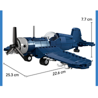 1/48 WW2 avion de chasse brique F4U-4 Corsair avion Us Navy avion de chasse historique avec Figure avion modèle bloc de construction