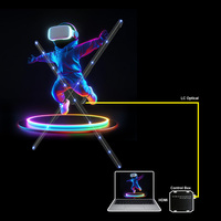 Ventilateur de projecteur holographique interactif pour ordinateur de 65cm LED avec les meilleures capacités de publicité pour les affichages d'entrée 3D en temps réel