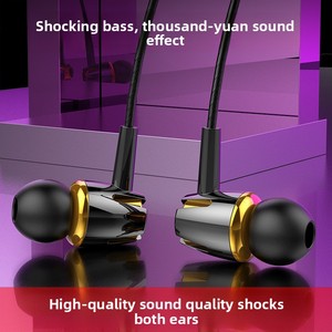 [Gran Volumen de Pedidos] Auriculares Intrauditivos con Subwoofer y Micrófono, Interfaz de 3.5mm, Cable de 1.2m, Silicona y TPE para Teléfonos Móviles Universales - Product Image 5