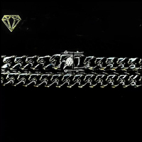 Chaîne cubaine personnalisée en gros de 12 mm, plaquée or 18 carats, en acier inoxydable, collier chaîne Miami pour hommes