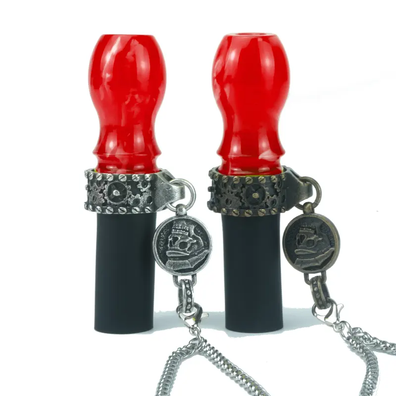 Customized Colorful Resin Metal Mouthpieces Hookah Accessories Silicon Mouth Pieces with Pendant