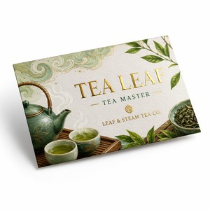 Tarjetas de Visita Personalizadas con Estampado en Caliente, Papel Recubierto a Todo Color para Abogados, Carpinteros, Artistas del Tatuaje, Maestros de Té - Product Image 4