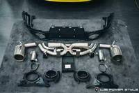 Sistema de Escape CGW CNC con Válvula Electrónica SS, Silenciador y Tubo de Bajada, Instalación Precisa con Molde CNC para Porsche 992 3.0T 2020-