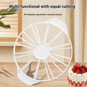 Adjustable 10/12-Slices Cake Divider Food-Safe Plastic Portion <b>Cutter</b> for <b>Bread</b> Mousse Desserts Baking Tool with Safe Slices - Product Image 3