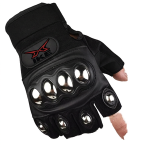 Guantes de Gimnasio IKE de Medio Dedo, Material PU, Cierre de Gancho y Bucle, para Hombre, Uso en Verano - Product Image 1