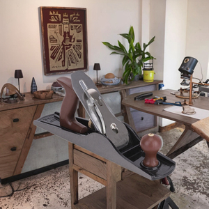 QIAOBA S02061 alat Ketam tangan tukang kayu DIY, penanam dorong gaya Eropa kecil dengan pangkas tepi pisau besi & alat chamfer - Product Image 3