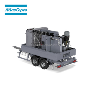 Atlas Copco 110 ~ 1200cfm 2/4 ruedas móvil portátil Cummin motor diésel compresor de aire - Product Image 3