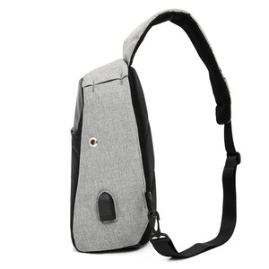 Hot selling wholesale USB waterproof breasted man sports travel Fashion Bag travel sling - Product Image 3