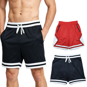 Wholesale High Quality Breathable Men's Double <b>Layer</b> Mesh Fabric Sports Track Workout Gym Mesh Shorts With Pockets - Product Image 1