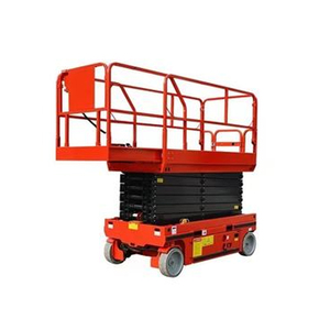 Mini <span class=keywords><strong>Scissor</strong></span> <span class=keywords><strong>Lift</strong></span> Self-propelled Laris Manis, Tinggi Kerja 7.8m, Kapasitas 230kg, Untuk Operasi Bangunan, Dilengkapi Garansi - Product Image 1