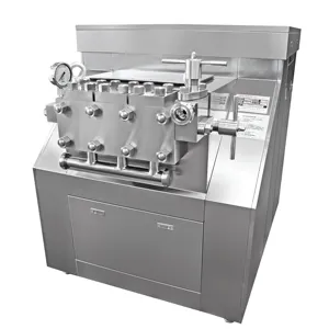 Sıcak satış 1000-3000l süt suyu homojenleştirici yüksek basınçlı homojenleştirici makinesi