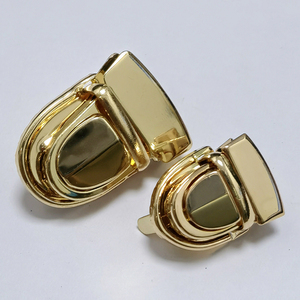 Quick Release Nickel-free Customized Color Metal Square Push Lock <strong>Turn</strong> Lock <strong>Button</strong> for Leather Craft Women Bag DIY Accessories - Product Image 3