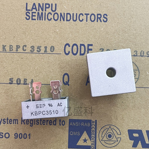 Semiconductores Lanpu KBPC3510 35A 1000V Módulo Rectificador de Puente de Orificio Pasante - Product Image 1