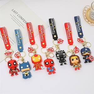 Porte-clés personnalisé en PVC, personnage de dessin animé, forme <span class=keywords><strong>3D</strong></span>, écologique, durable, non toxique, antibactérien - Product Image 2