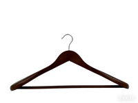 Porte-vêtements moderne à double niveau en bois avec barre en acier inoxydable, design antidérapant pour le rangement des sacs et des vêtements, haute qualité