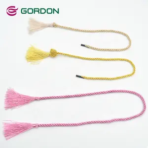 Gordon Ribbons 5MM Polyester Knitting Tassel Vertical Smooth Fringe For Bookmark Festival Hangings Decoration