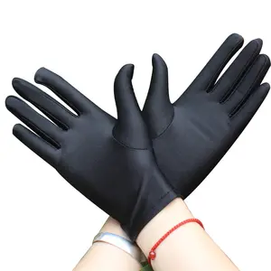 Gants de conduite pour hommes et femmes, 5 paires, mitaines d'été, protection solaire, gants de danse blancs, bijoux de cérémonie