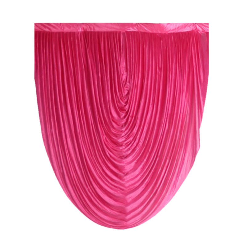 Soie glacée rose rouge