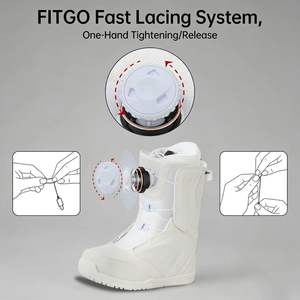 <span class=keywords><strong>Botas</strong></span> de Esquí Profesionales Talladas y Curvadas, Forradas de Lana, Cálidas, con Suela de Goma Resistente al Desgaste, <span class=keywords><strong>Botas</strong></span> de Snowboard para Todo Tipo de Montaña - Product Image 3