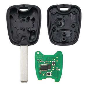 Télécommande porte-clés 2 boutons 433MHz avec puce ID46 électrique pour ancienne <span class=keywords><strong>Peugeot</strong></span> <span class=keywords><strong>307</strong></span> lame VA2 non coupée - Product Image 3