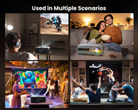 Projecteur multimédia intelligent JAVODA E690H Full HD Wifi 1080P Lampe LED portable pour bureau, salle de classe, camping, Datashow