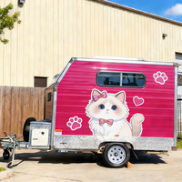 Remorque de toilettage pour animaux de compagnie, station de lavage pour chiens, lavage de voiture mobile en libre-service, remorque de salon de toilettage pour animaux de compagnie