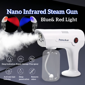T Portable Nano Mist Pistolet À Vapeur Pulvérisateur Coloration Des <span class=keywords><strong>Cheveux</strong></span> Teinture Vapeur Soins Des <span class=keywords><strong>Cheveux</strong></span> Spa Outil pour <span class=keywords><strong>Cheveux</strong></span> Hydratation Profonde Réparation Pistolet Sec - Product Image 4