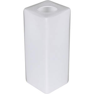 Tubo de vidrio cuadrado blanco OPALINO L.4xAnc. 4XAlt.10cm para iluminación interior G9 - Product Image 1