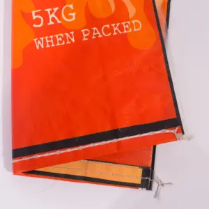 Embalagem de carvão sacos pp 3kg 5kg impressão personalizada carvão forro embalagem de carvão para churrasco tecido de polipropileno