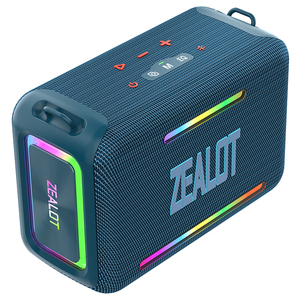 Caixa de Som Sem Fio Hot Zealot S95 120W de Alta Potência com Iluminação RGB, Dispositivo de Áudio para Festas, À Prova D'Água e Portátil, TWS - Product Image 1