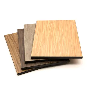 Greatpoly Production Line Price Wood Grain 145*10mm Uv Coating Interior Decor Clay Soil Fundermax Hpl Exterior Wall Panel