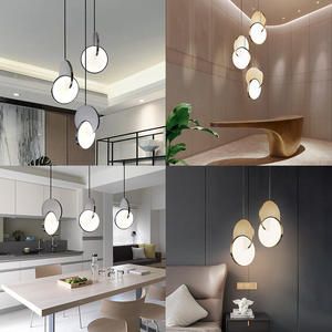 Lustre d'art de luxe à tête unique de style nordique, luminaire créatif pour bar, comptoir, restaurant, luminaire suspendu minimaliste postmoderne - Product Image 4