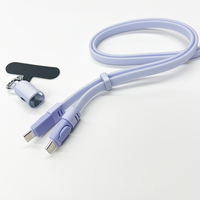 Cordon bandoulière 60W USB-C vers USB-C, chaîne de téléphone portable antivol, sangle de cou pour smartphone pour femme