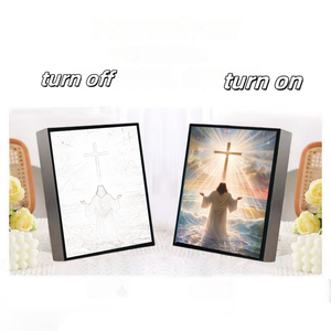 Cadre photo en bois pour peinture lumineuse Anime en gros - Product Image 4