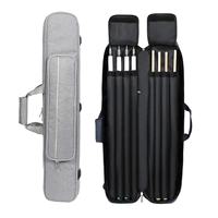 Sac de rangement de billard noir 8 trous 4B4S de qualité supérieure, porte-craie pour queue de billard, accessoires de snooker et de billard, boîte premium