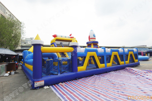 Lilytoys - <span class=keywords><strong>Castillo</strong></span> Inflable Profesional con Tobogán, Diseño de Cohete Espacial, Casa de Brinco de PVC, <span class=keywords><strong>para</strong></span> Parques de Diversiones - Product Image 6