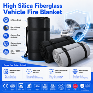 Couverture anti-feu pour véhicules électriques, fournisseur OEM, protection contre les incendies de batteries de voiture, résistante aux hautes températures - Product Image 1