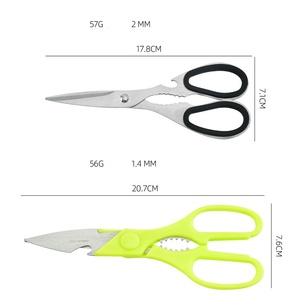 Fish Card Stainless Steel Multi-functional <b>Kitchen</b> <b>Scissors</b> Plastic Handle Super Braided Line Design for Multi-Purpose Cutting - Product Image 5